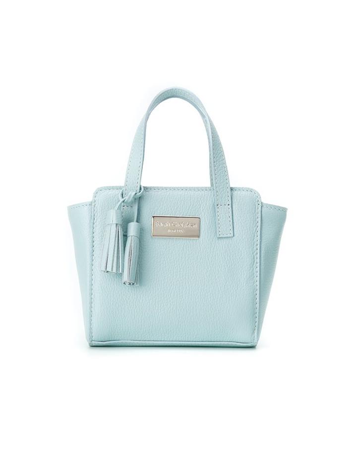 Sarah Chofakian Leather Clutch, Women's, Blue