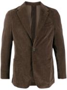 Caruso Fitted Corduroy Jacket - Brown