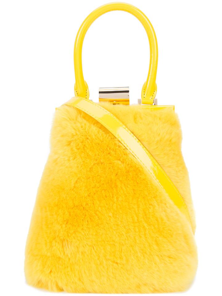 Perrin Paris Top Handle Tote Bag - Yellow & Orange
