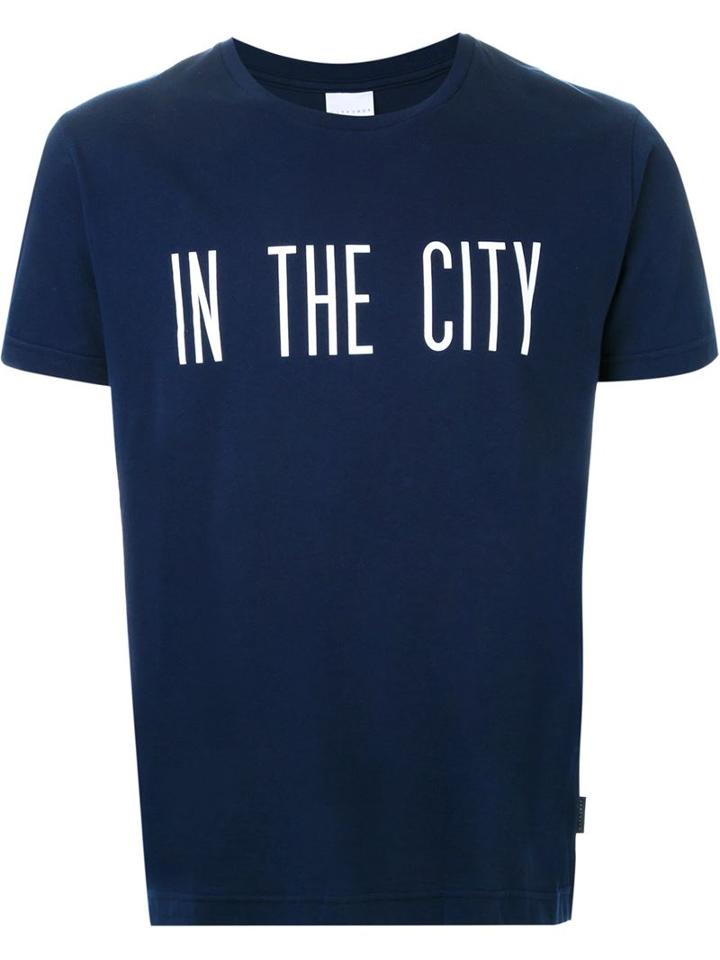 Cityshop In The City Print T-shirt, Men's, Size: Xs, Blue, Cotton