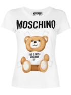 Moschino Toy Bear Paper Cut Out T-shirt, Women's, Size: 38, White, Cotton