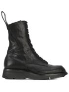 Julius Midi Combat Boots - Black