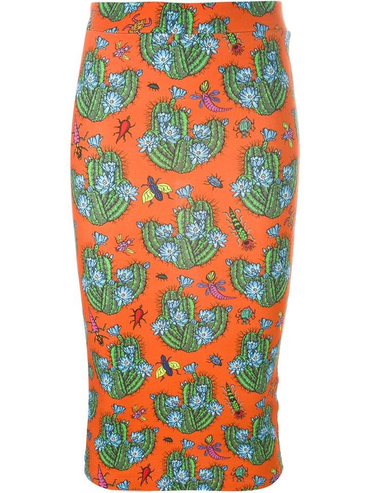 House Of Holland Cactus Print Tube Skirt