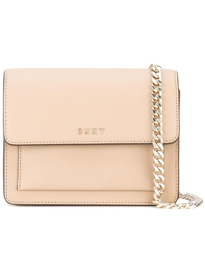 Dkny Small Flap Crossbody Bag, Women's, Nude/neutrals