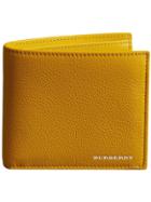 Burberry Grainy Leather International Bifold Wallet - Yellow & Orange