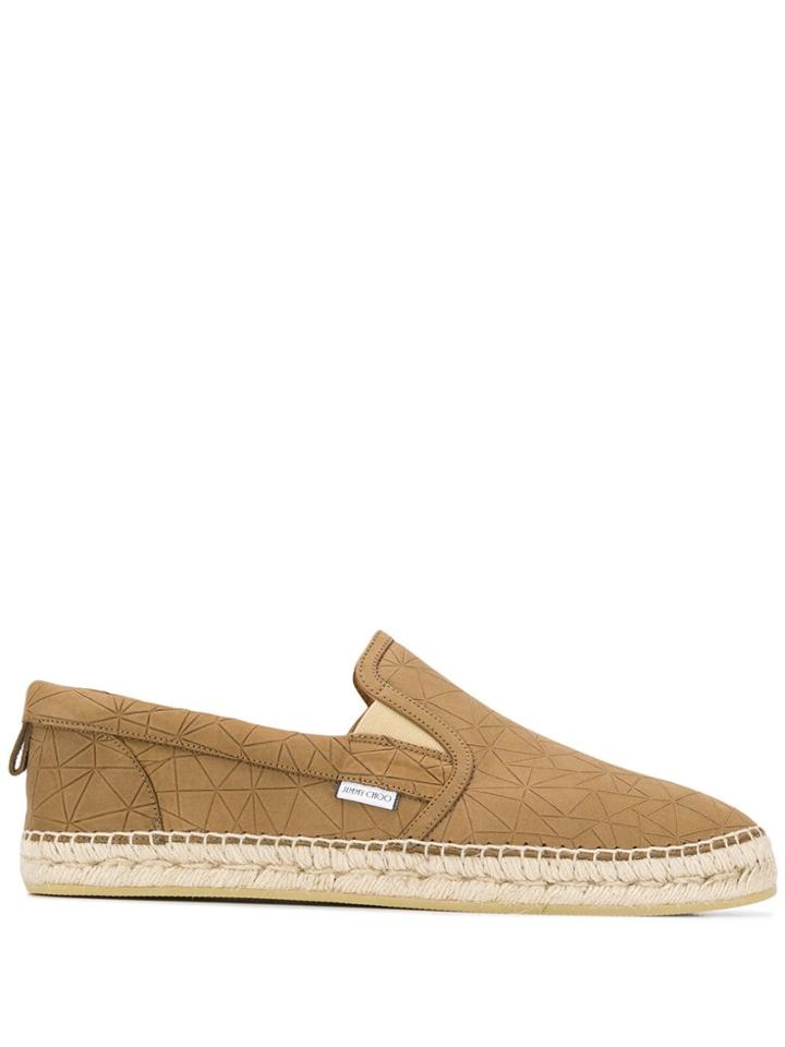 Jimmy Choo Textured Espadrilles - Neutrals