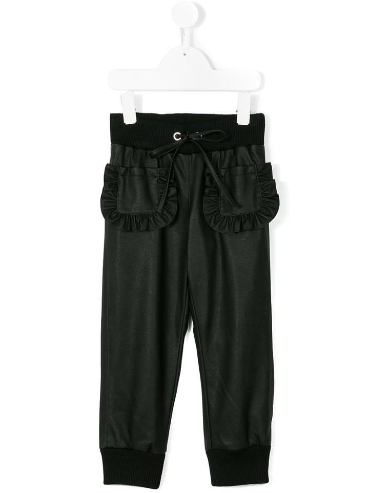 Simonetta - Drawstring Trousers - Kids - Polyester/polyurethane/spandex/elastane/viscose - 8 Yrs, Black