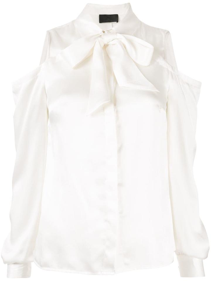 Rta Cold Shoulder Blouse - White