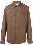 Brunello Cucinelli Flap Pocket Shirt - Brown