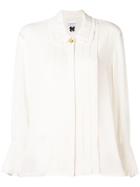 Edward Achour Paris Ruffled Blouse - Nude & Neutrals