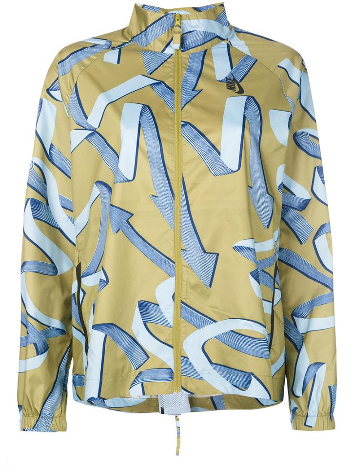 Nike - Ribbon Print Jacket - Women - Nylon/polyester - S, Green, Nylon/polyester