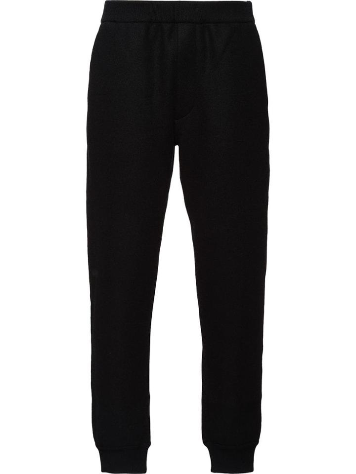 Prada Knitted Track Pants - Black