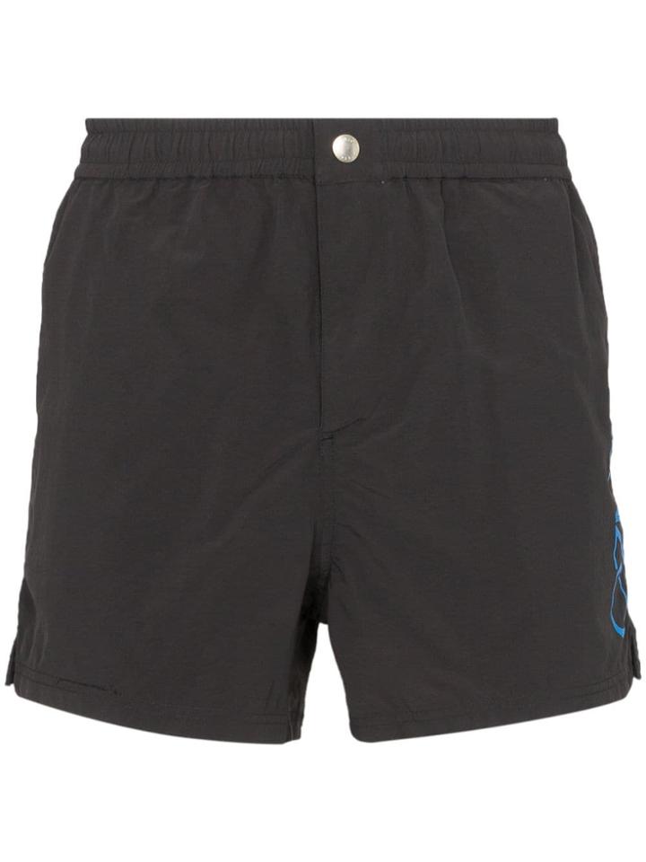 Kenzo Logo Print Swim Shorts - Black