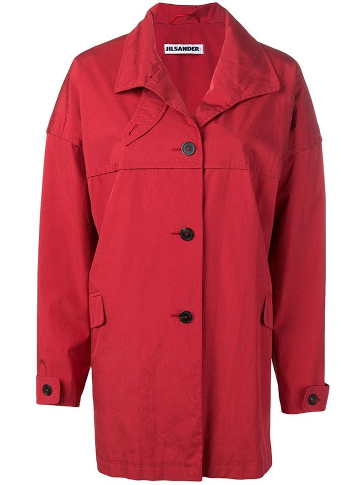Jil Sander Pre-owned 1990's Loose Coat - Red