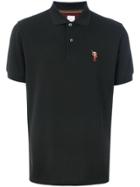 Paul Smith Embroidered Detail Polo Shirt - Black