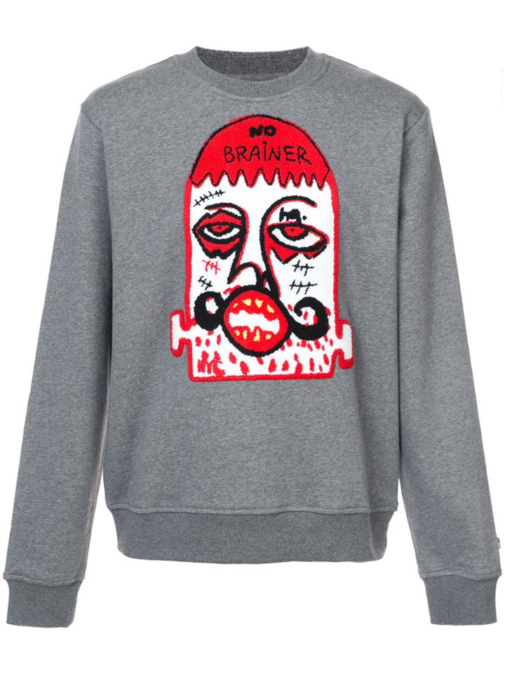 Haculla No Brainer Crewneck Sweatshirt - Grey