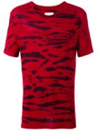 Faith Connexion Striped T-shirt, Adult Unisex, Size: Medium, Red, Linen/flax