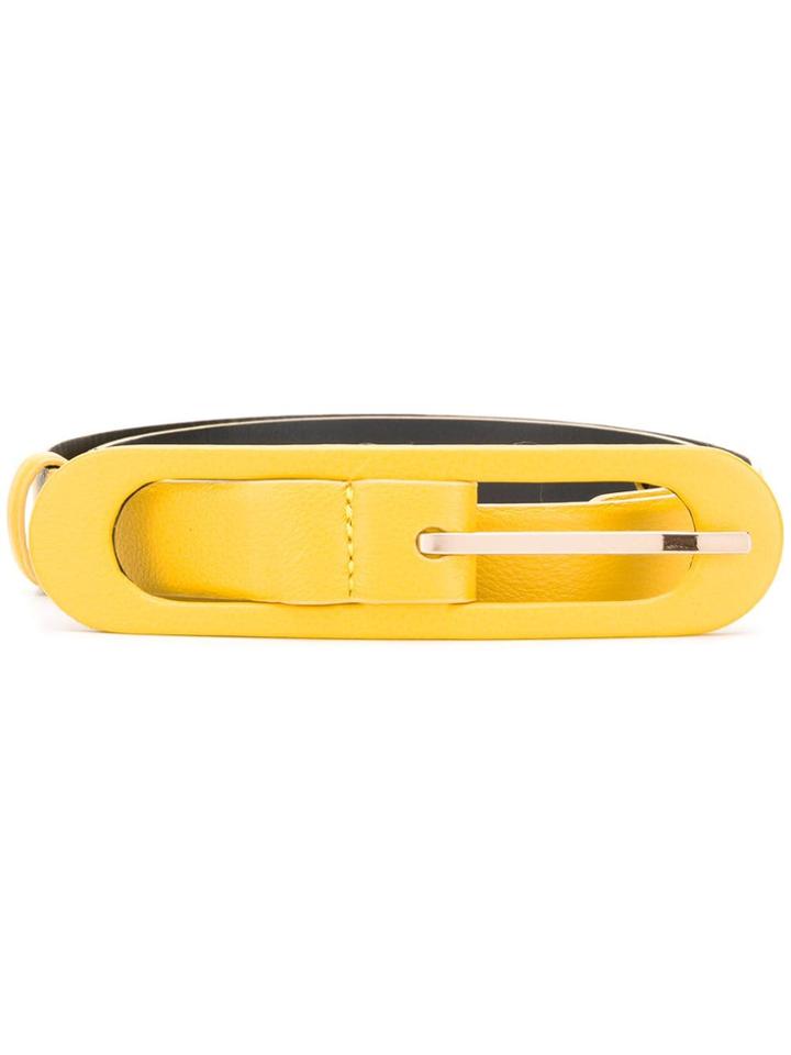 Oscar De La Renta Small Oval Belt - Yellow