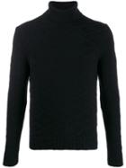 Tagliatore Turtle Neck Sweater - Black
