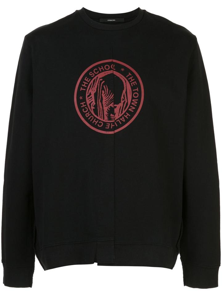Komakino Script Print Jumper - Black
