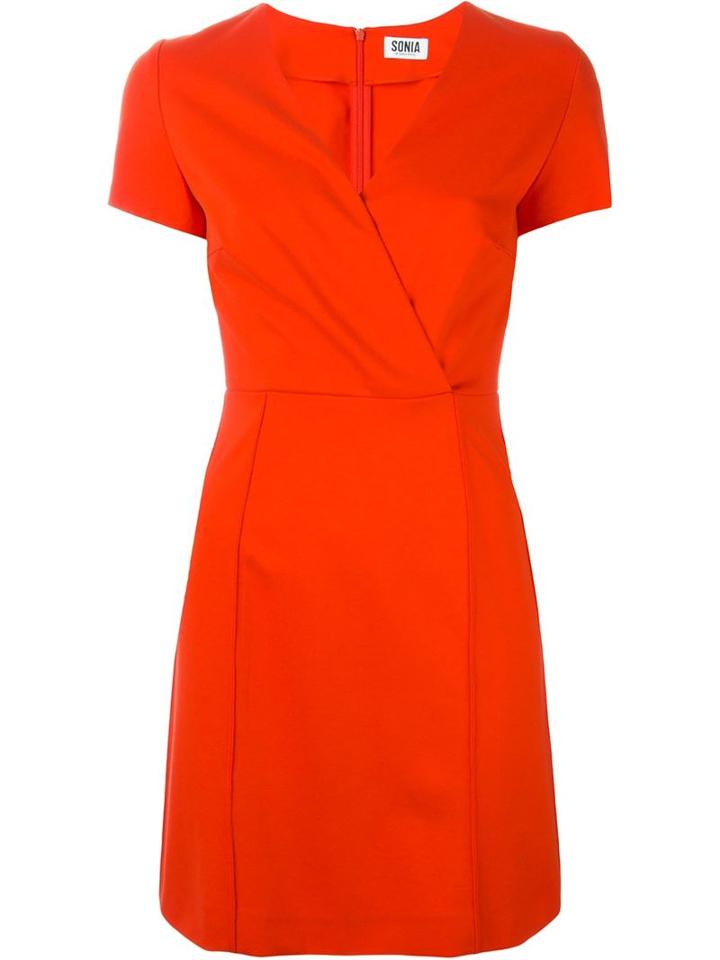 Sonia By Sonia Rykiel Wrap Waist Pleated Dress
