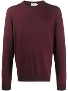 Hackett Striped Crew Neck Jumper - Red