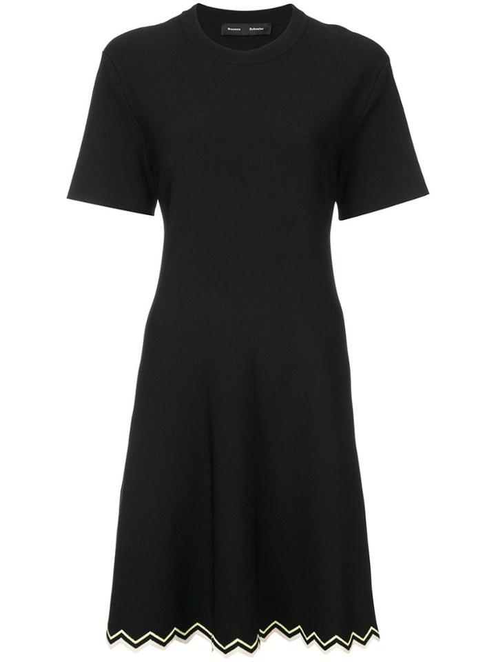 Proenza Schouler Zig Zag Knit Dress - Black