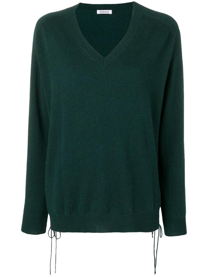 P.a.r.o.s.h. Cashmere V-neck Jumper - Green