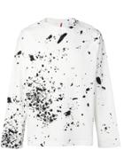 Oamc Paint Splatter Sweatshirt - White