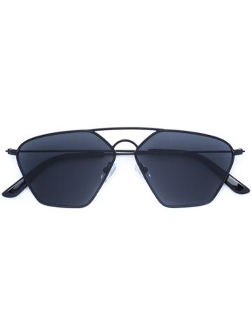 Smoke X Mirrors Ridged Aviator Sunglasses - Black