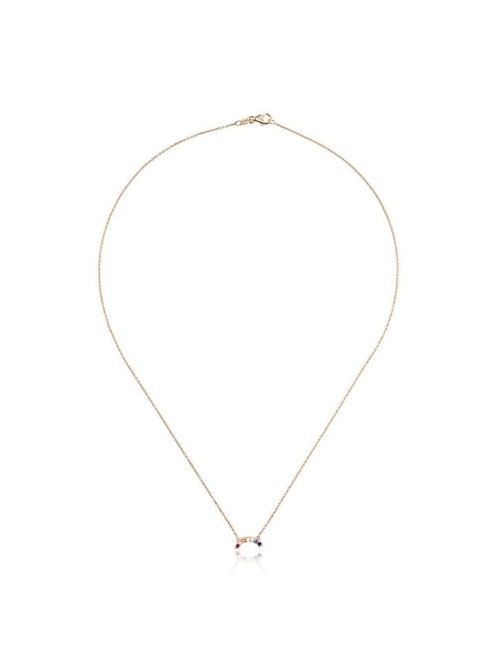 Andrea Fohrman A Fohrman Multi Sml Rainbow Diamond Neck - Gold