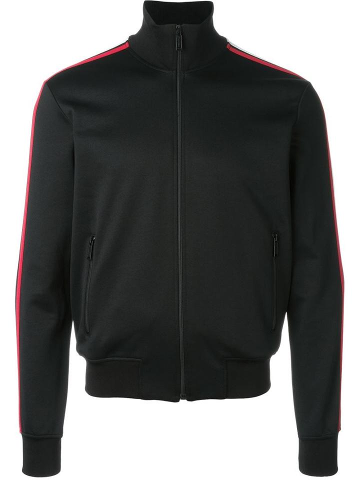 Dsquared2 Appliqué Stripe Zipped Up Cardigan