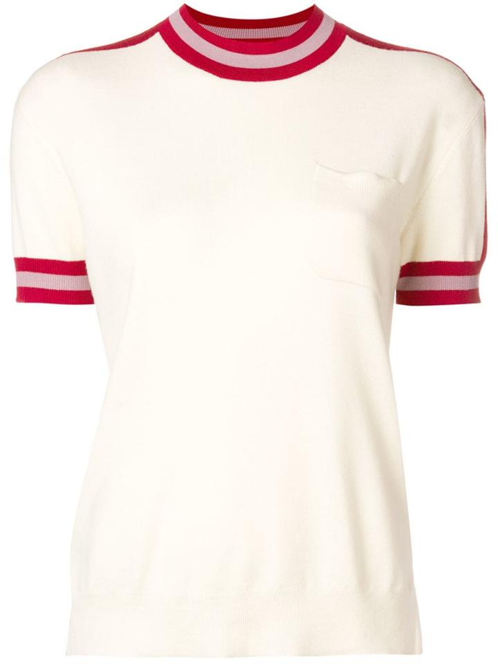 Bally Mock Neck Sweater - White