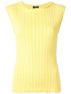 Chanel Pre-owned Knitted Sleeveless Top - Yellow