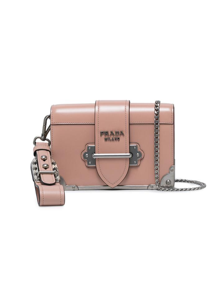 Prada Cahier Wrist Strap Clutch - Pink & Purple