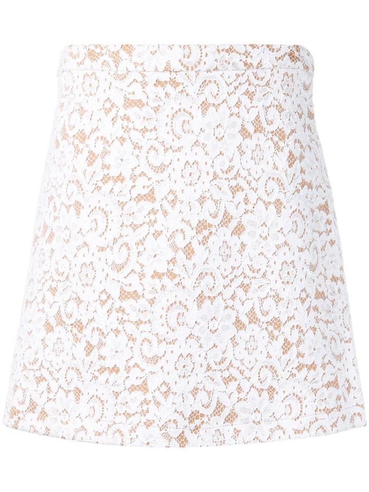 Michael Michael Kors Lace A-line Skirt - White