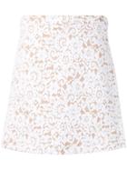 Michael Michael Kors Lace A-line Skirt - White