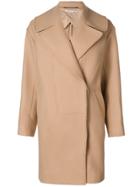 Stella Mccartney Double-breasted Fitted Coat - Neutrals