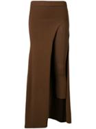 Jacquemus Asymmetric Legging-skirt - Brown