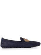 Dolce & Gabbana Crown Patch Loafers - Blue
