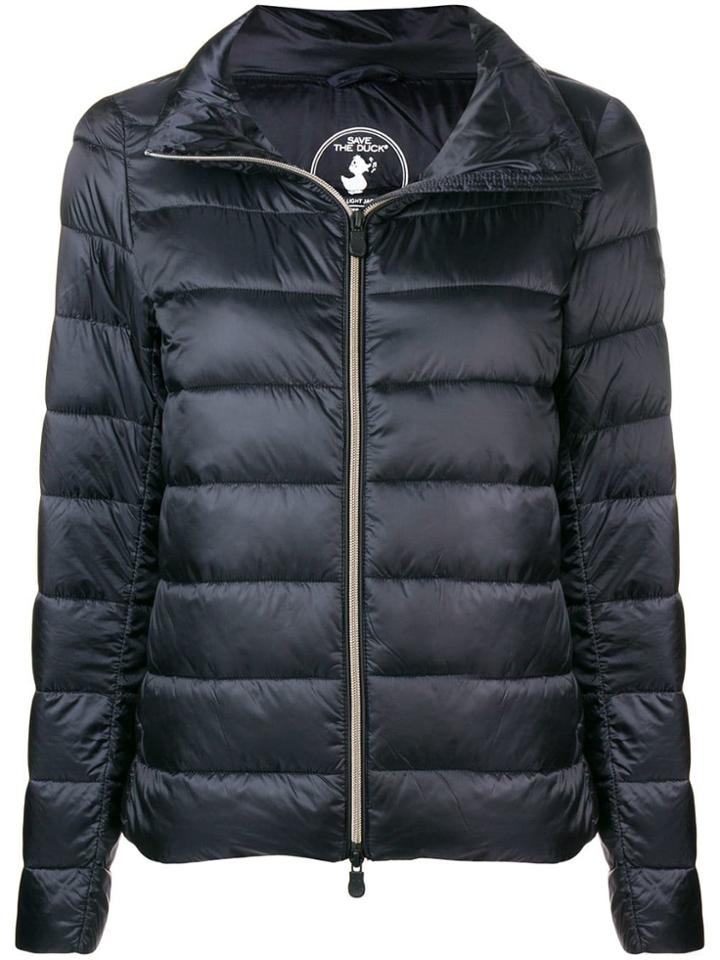 Save The Duck Zip-up Puffer Jacket - Black