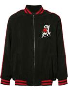 Adaptation - Adaptation X The Chain Gang Bomber Jacket - Unisex - Cupro - Xs, Black, Cupro