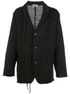 Yohji Yamamoto Distressed Stitch Blazer - Black