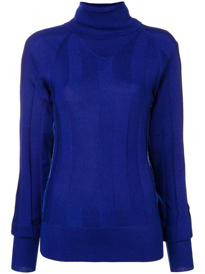 Joseph Turtleneck Top - Blue