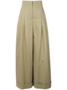 Alberta Ferretti Palazzo Trousers - Nude & Neutrals