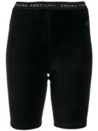 Chiara Ferragni Velvet Shorts - Black