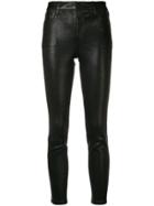 J Brand 'stretch Leather' Skinny Jeans - Black