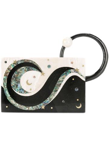 Nathalie Trad Moon Box Clutch Bag - Black