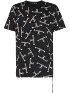 Mastermind Japan All Over Logo Print T-shirt - Black