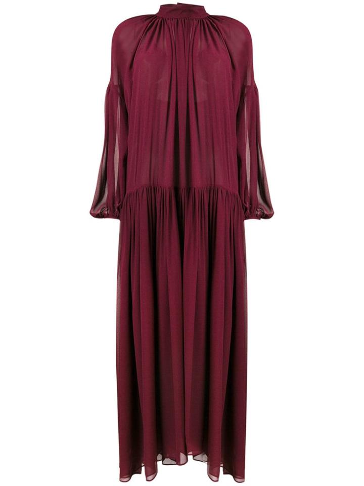 Stella Mccartney Oversized Sheer Dress - Red